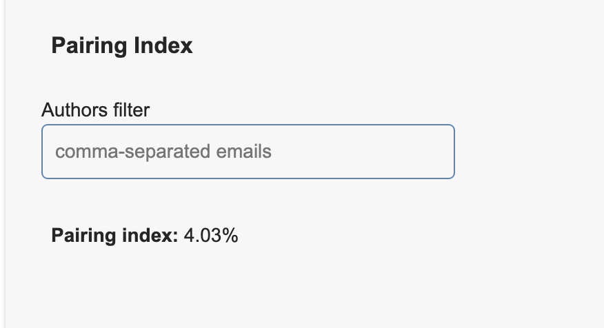 Insights Pairing Index